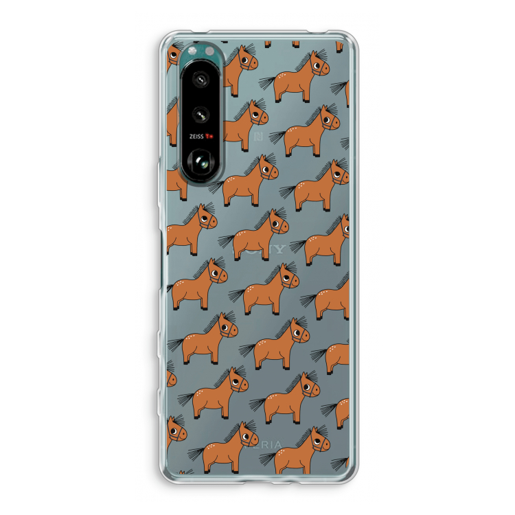 Pony: Sony Xperia 5 III Transparant Hoesje