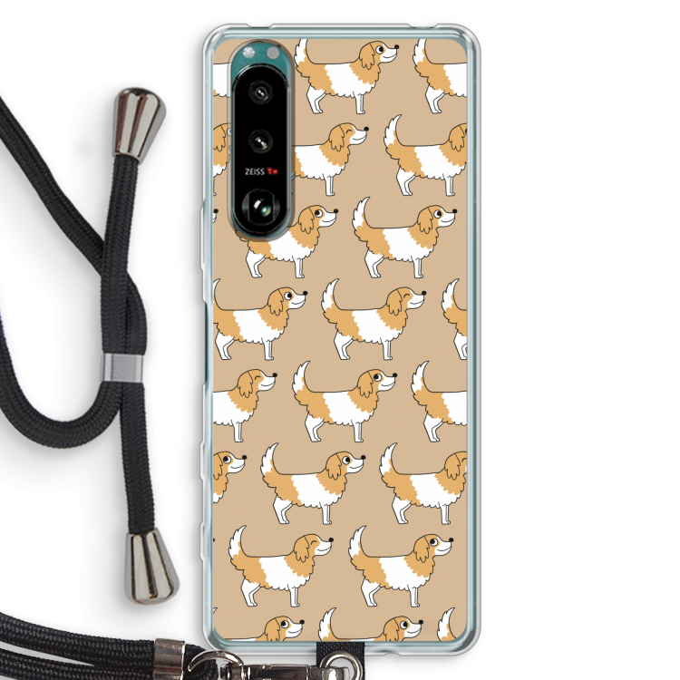 Doggy: Sony Xperia 5 III Transparant Hoesje met koord