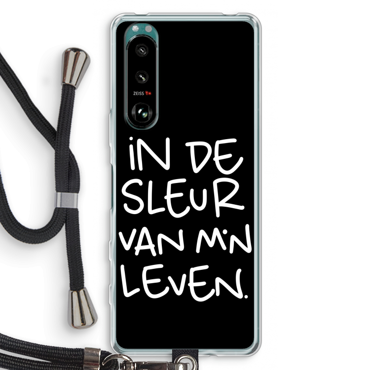 De Sleur: Sony Xperia 5 III Transparant Hoesje met koord