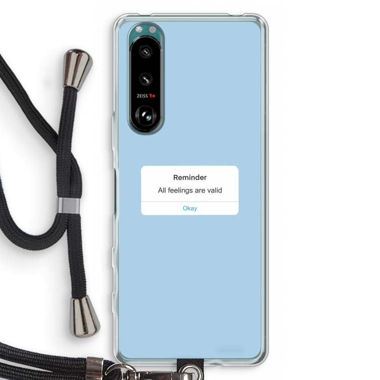 Reminder: Sony Xperia 5 III Transparant Hoesje met koord