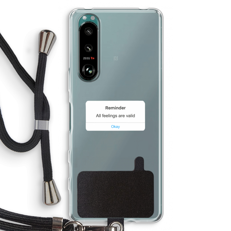 Reminder: Sony Xperia 5 III Transparant Hoesje met koord