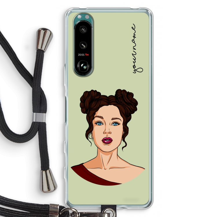 Pop-Art Creator: Sony Xperia 5 III Transparant Hoesje met koord