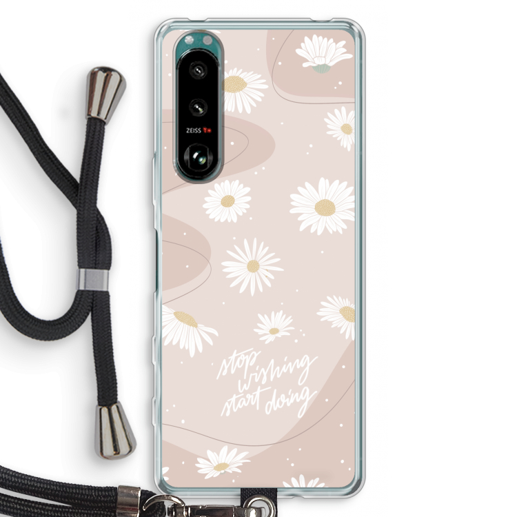 Daydreaming becomes reality: Sony Xperia 5 III Transparant Hoesje met koord