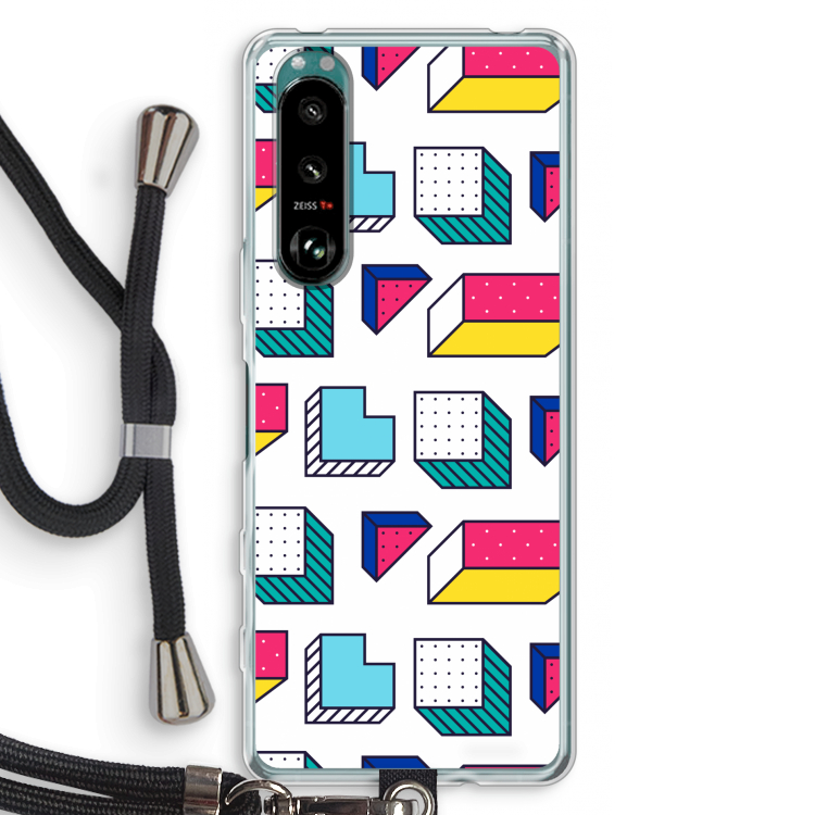 8-bit N°7: Sony Xperia 5 III Transparant Hoesje met koord