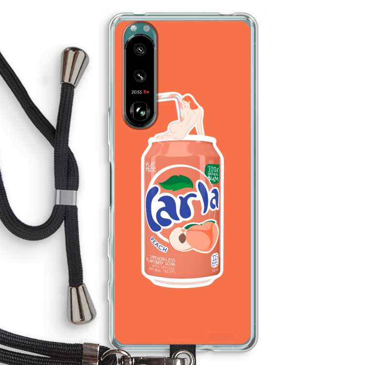 S(peach)less: Sony Xperia 5 III Transparant Hoesje met koord
