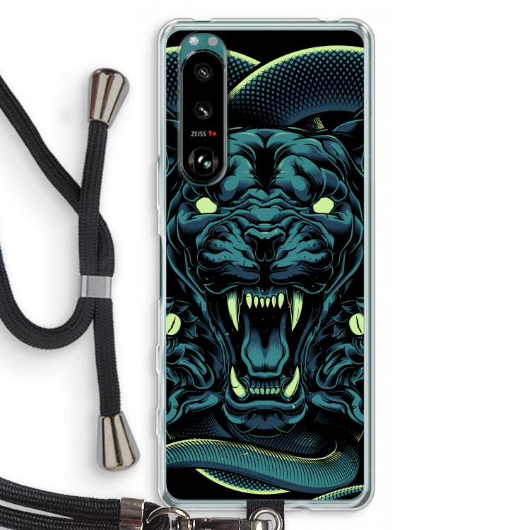 Cougar and Vipers: Sony Xperia 5 III Transparant Hoesje met koord