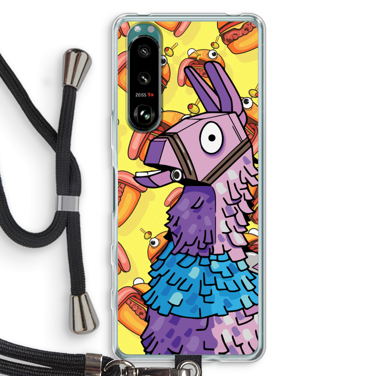 Loot Burger: Sony Xperia 5 III Transparant Hoesje met koord