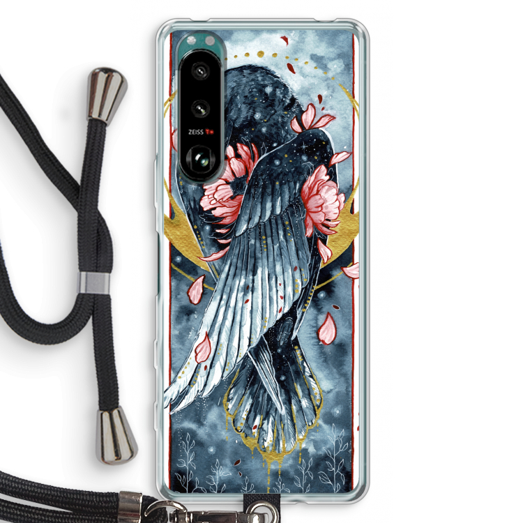 Golden Raven: Sony Xperia 5 III Transparant Hoesje met koord