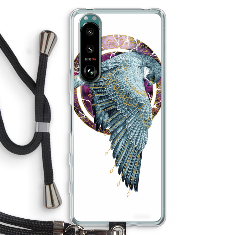 Golden Falcon: Sony Xperia 5 III Transparant Hoesje met koord