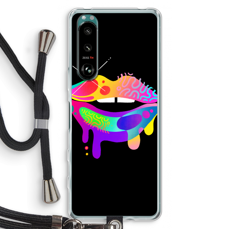 Lip Palette: Sony Xperia 5 III Transparant Hoesje met koord