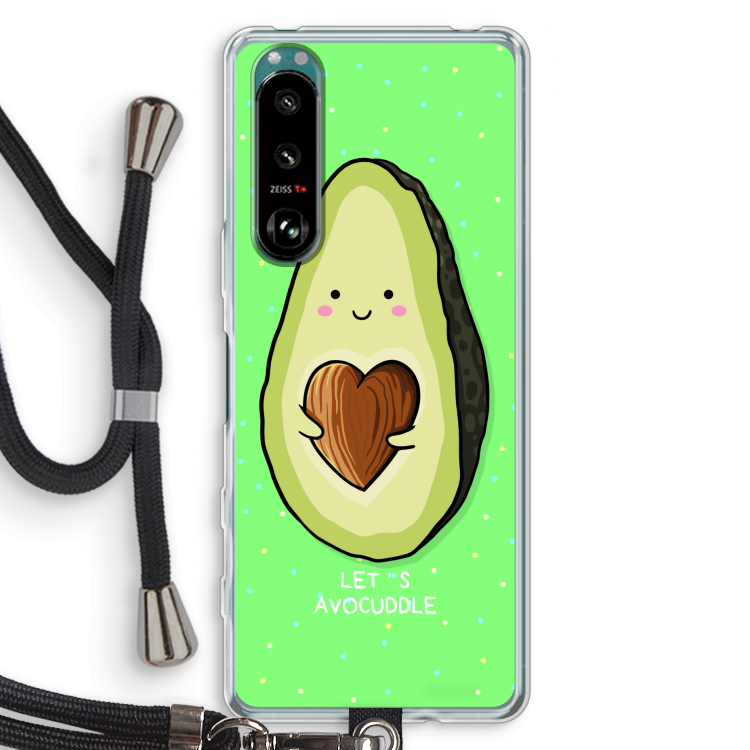 Avocuddle: Sony Xperia 5 III Transparant Hoesje met koord