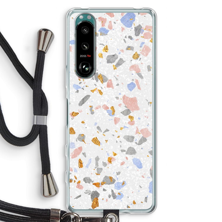 Terrazzo N°8: Sony Xperia 5 III Transparant Hoesje met koord