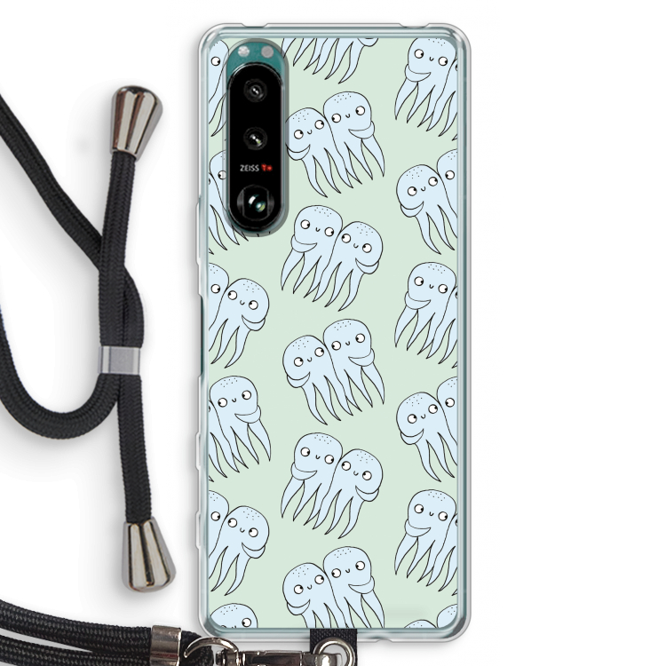 Octopussen: Sony Xperia 5 III Transparant Hoesje met koord