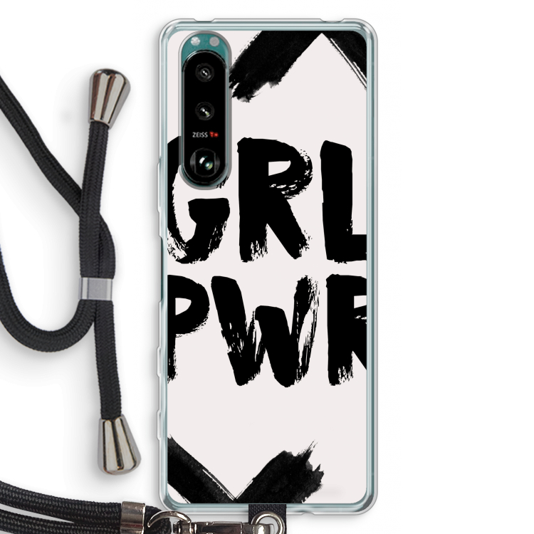 Girl Power #2: Sony Xperia 5 III Transparant Hoesje met koord