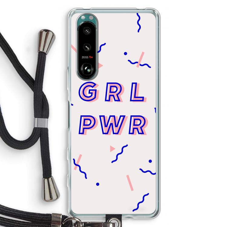 GRL PWR: Sony Xperia 5 III Transparant Hoesje met koord