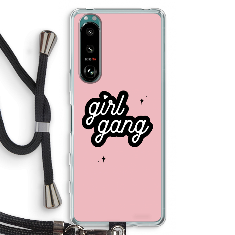 Girl Gang: Sony Xperia 5 III Transparant Hoesje met koord