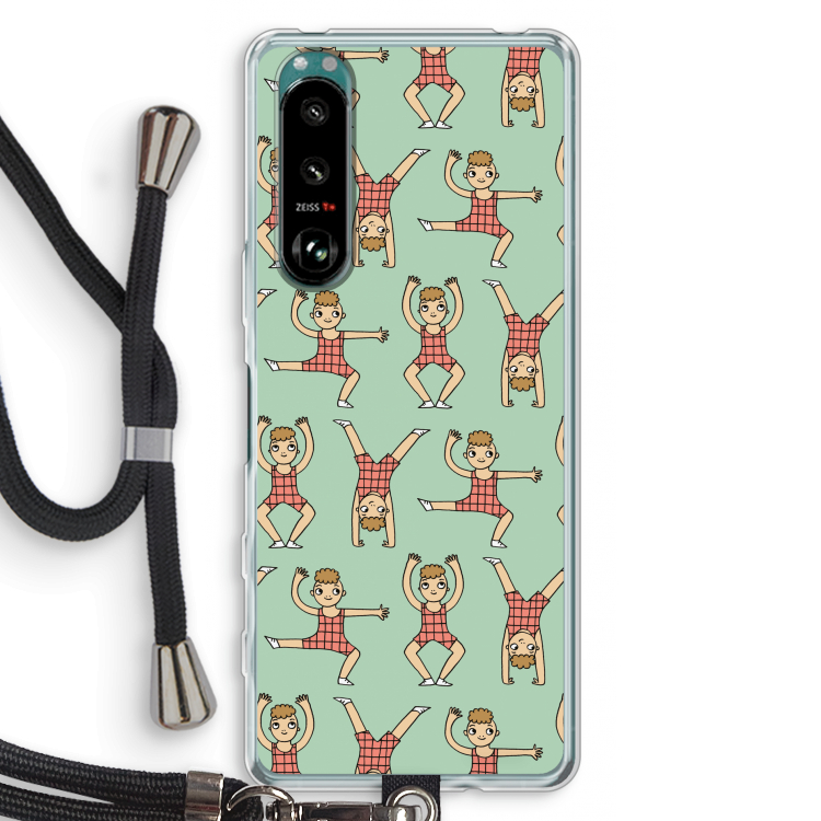 Gymboys: Sony Xperia 5 III Transparant Hoesje met koord