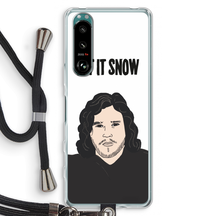 Let It Snow: Sony Xperia 5 III Transparant Hoesje met koord