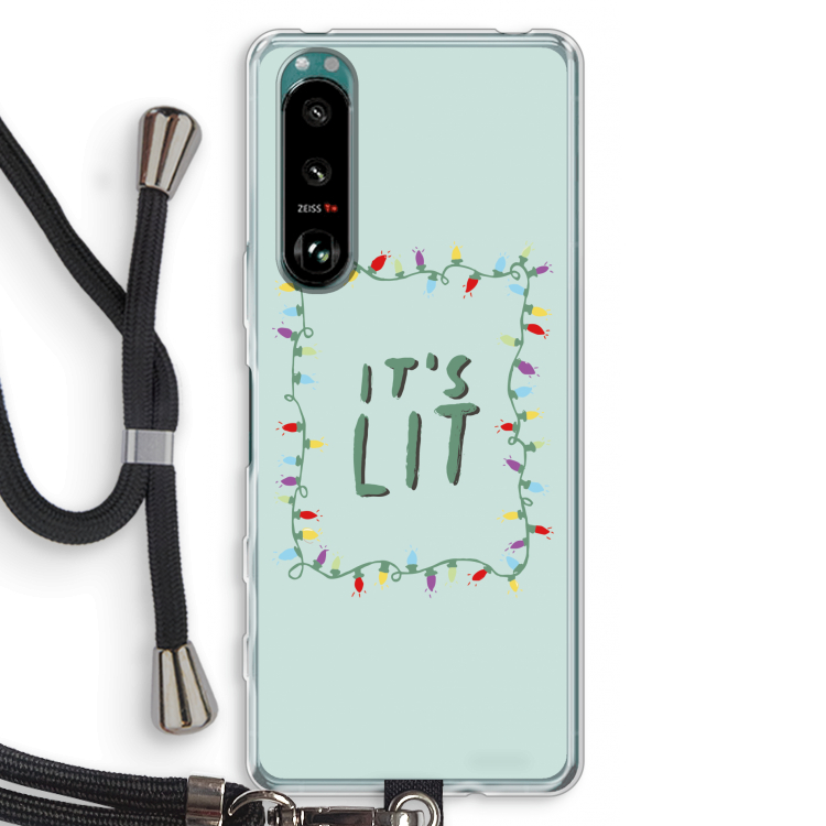 It's Lit: Sony Xperia 5 III Transparant Hoesje met koord