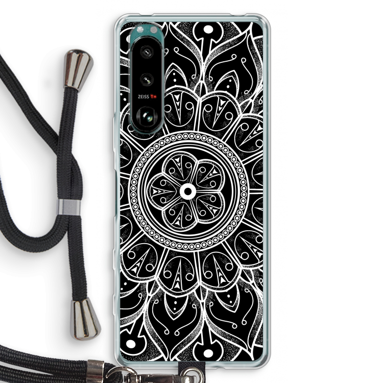 Roses Are Red: Sony Xperia 5 III Transparant Hoesje met koord