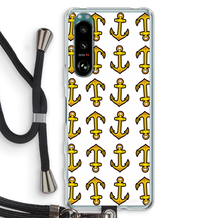 Musketon Anchor: Sony Xperia 5 III Transparant Hoesje met koord