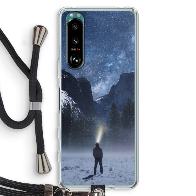 Wanderlust: Sony Xperia 5 III Transparant Hoesje met koord