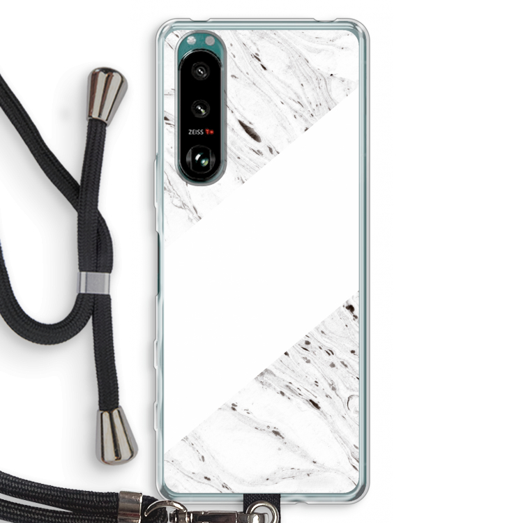 Biggest stripe: Sony Xperia 5 III Transparant Hoesje met koord