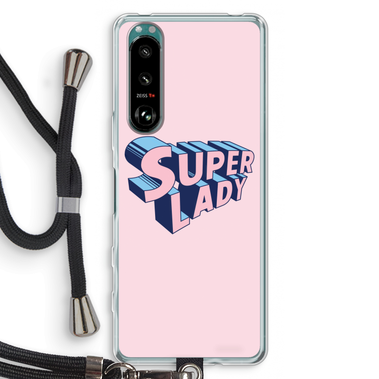 Superlady: Sony Xperia 5 III Transparant Hoesje met koord