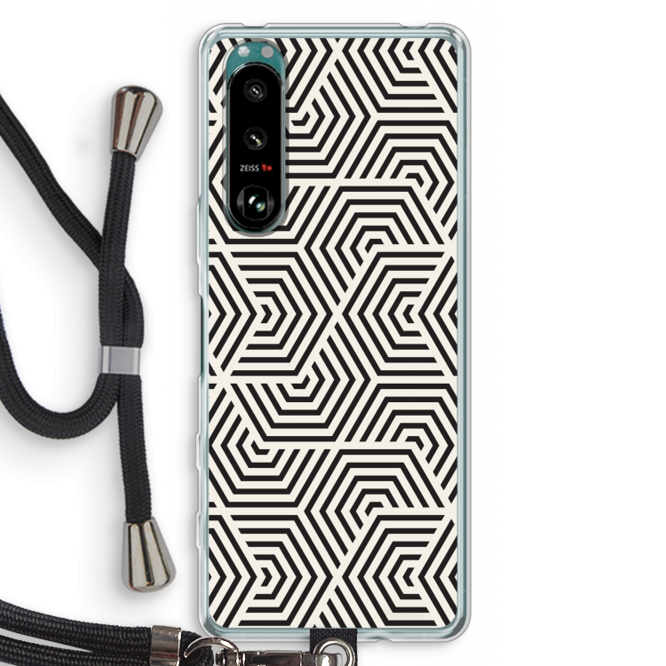 Magic pattern: Sony Xperia 5 III Transparant Hoesje met koord
