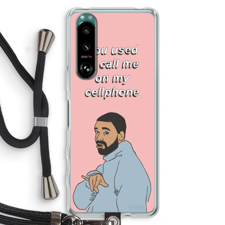 Hotline bling: Sony Xperia 5 III Transparant Hoesje met koord