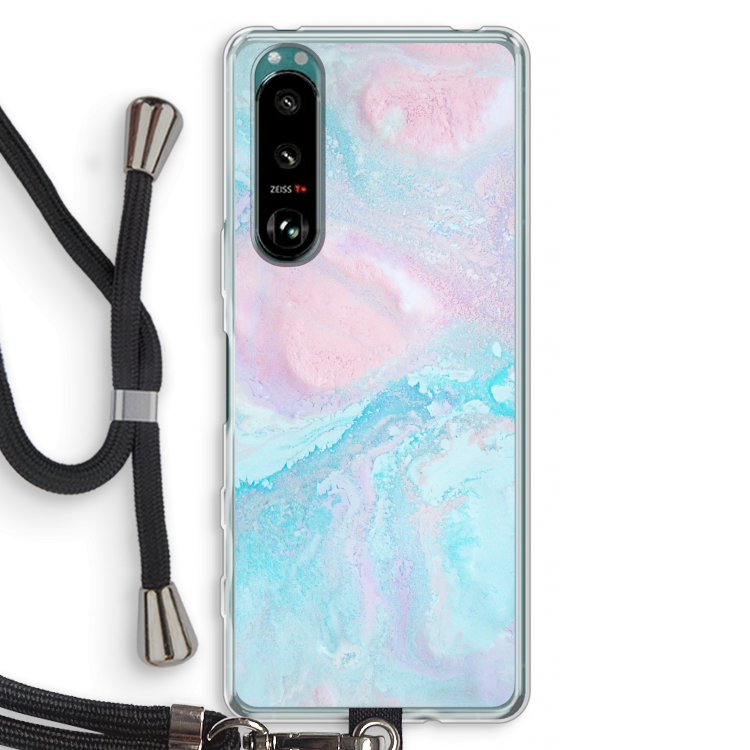 Fantasie pastel: Sony Xperia 5 III Transparant Hoesje met koord