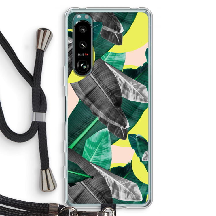 Fantasie jungle: Sony Xperia 5 III Transparant Hoesje met koord