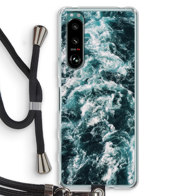 Zee golf: Sony Xperia 5 III Transparant Hoesje met koord