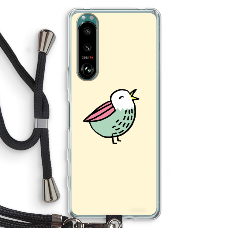 Birdy: Sony Xperia 5 III Transparant Hoesje met koord