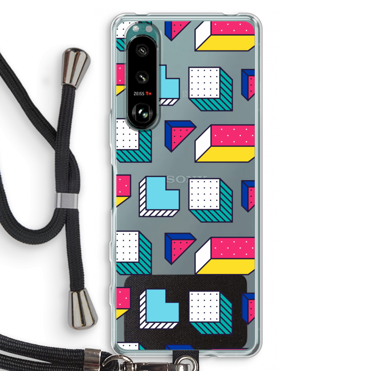 8-bit N°7: Sony Xperia 5 III Transparant Hoesje met koord