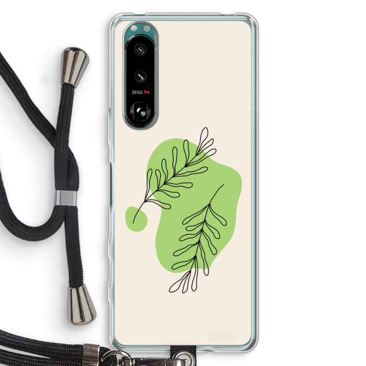 Beleaf in you: Sony Xperia 5 III Transparant Hoesje met koord
