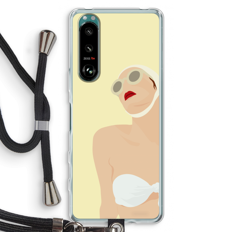 Summer: Sony Xperia 5 III Transparant Hoesje met koord