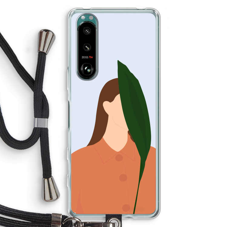 Leaf: Sony Xperia 5 III Transparant Hoesje met koord