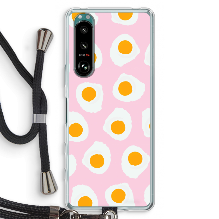 Dancing eggs: Sony Xperia 5 III Transparant Hoesje met koord