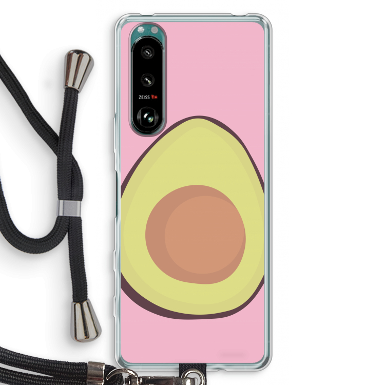 Avocado: Sony Xperia 5 III Transparant Hoesje met koord