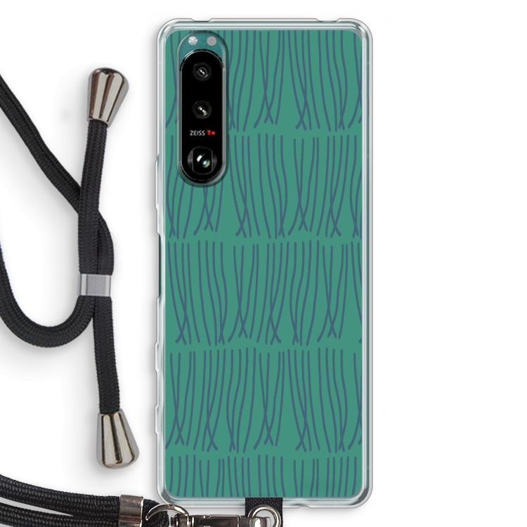 Swirls: Sony Xperia 5 III Transparant Hoesje met koord