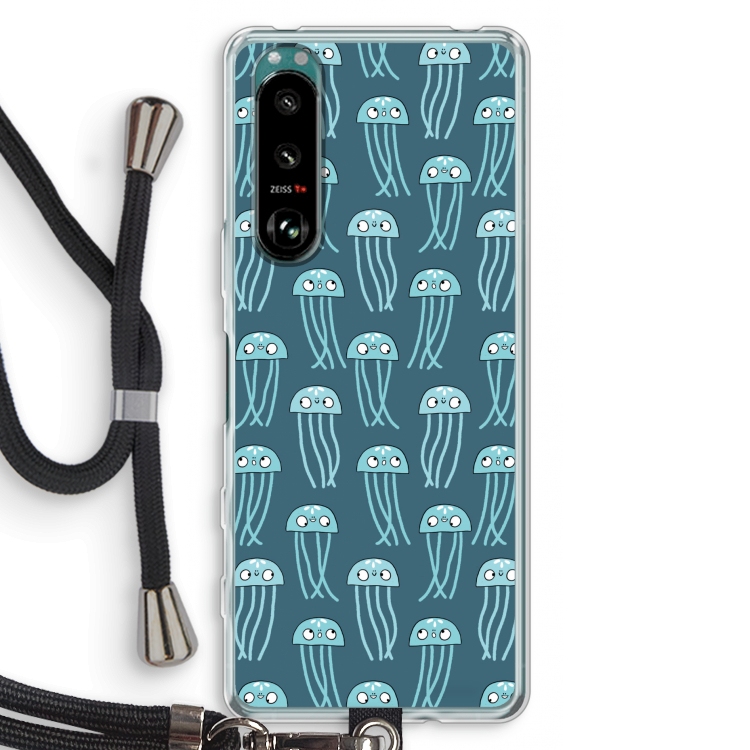 Kwallie: Sony Xperia 5 III Transparant Hoesje met koord