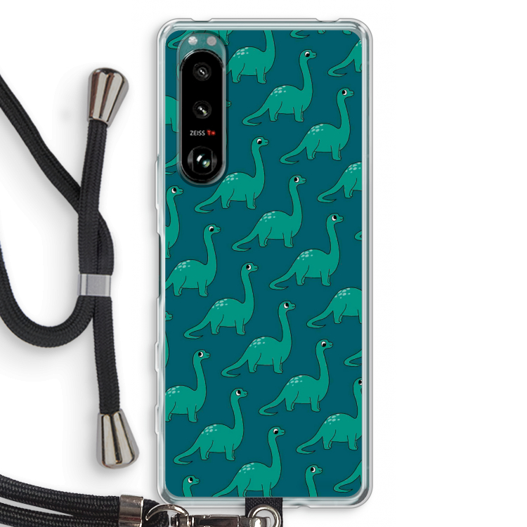 Diplodocus: Sony Xperia 5 III Transparant Hoesje met koord