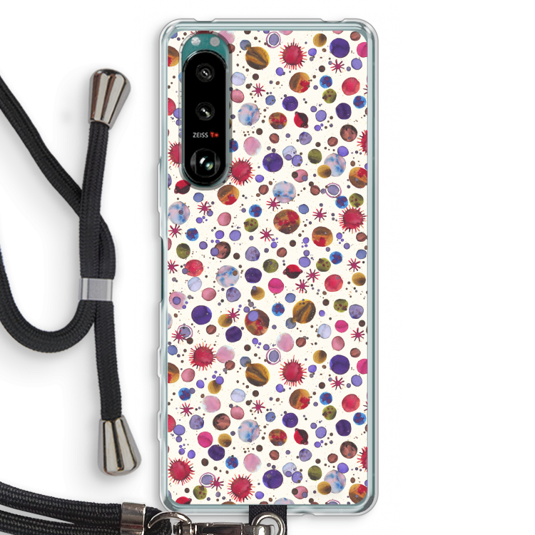 Planets Space: Sony Xperia 5 III Transparant Hoesje met koord