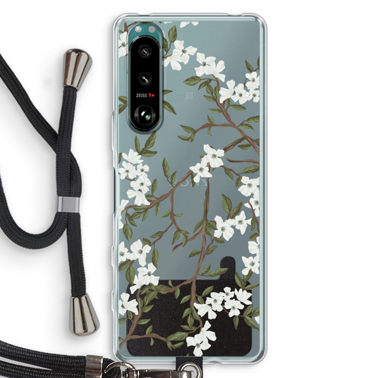 Blossoming spring: Sony Xperia 5 III Transparant Hoesje met koord