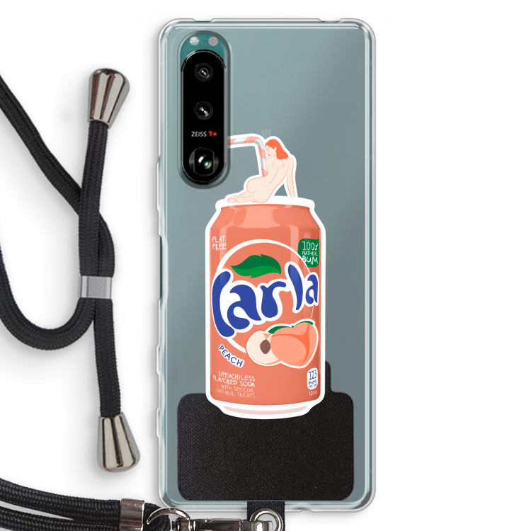 S(peach)less: Sony Xperia 5 III Transparant Hoesje met koord