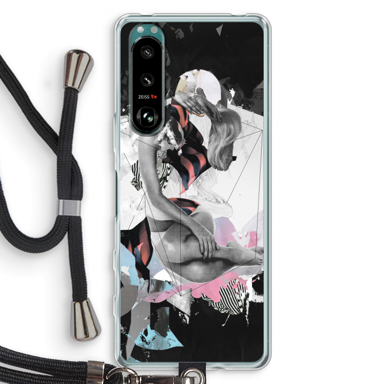 Camouflage de sommeil: Sony Xperia 5 III Transparant Hoesje met koord