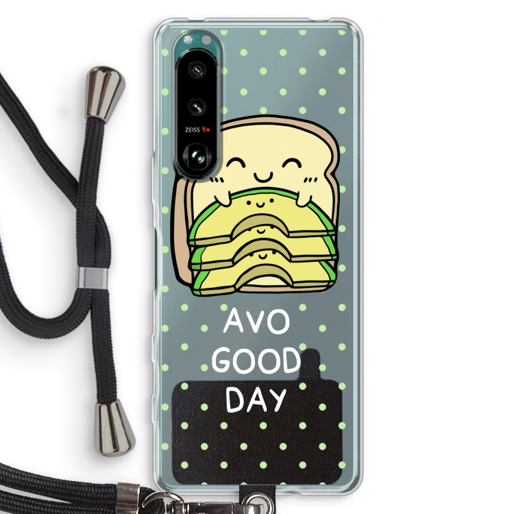 Avo Good Day: Sony Xperia 5 III Transparant Hoesje met koord