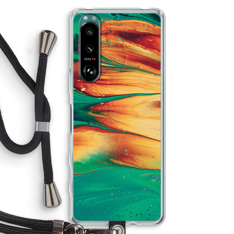 Green Inferno: Sony Xperia 5 III Transparant Hoesje met koord