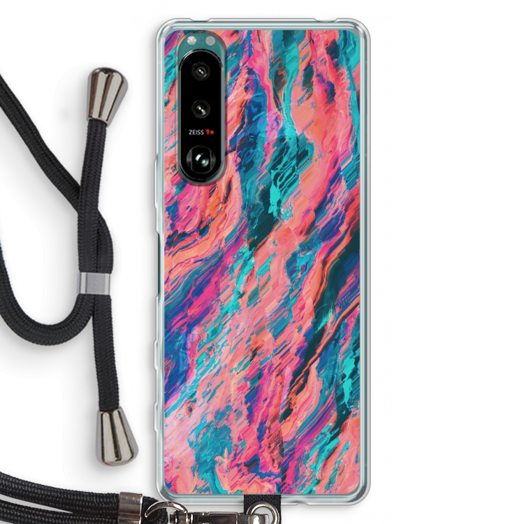 Electric Times: Sony Xperia 5 III Transparant Hoesje met koord
